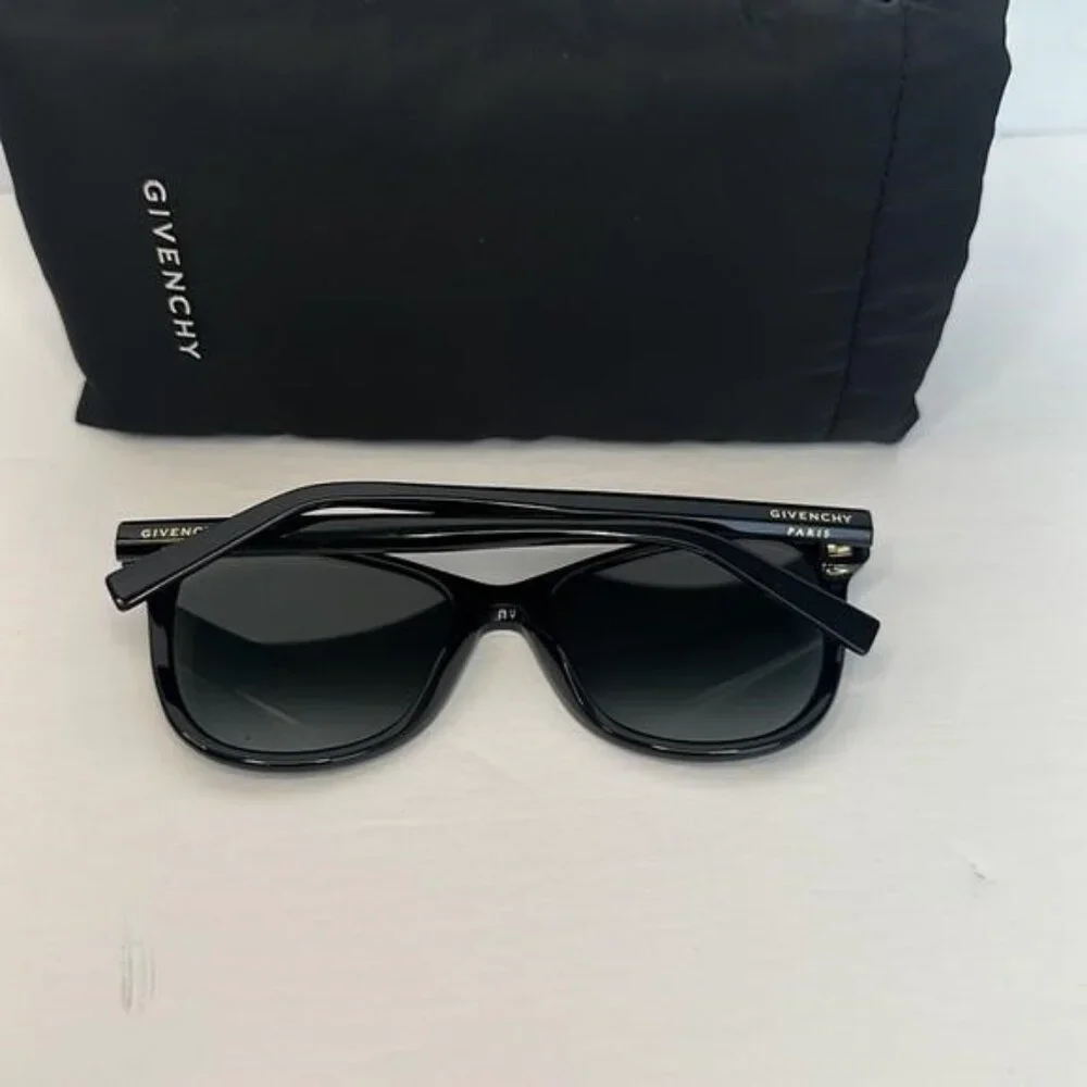 New Authentic GIVENCHY Black /Grey /Gold Acetate Frame Sunglasses -GV7198S
